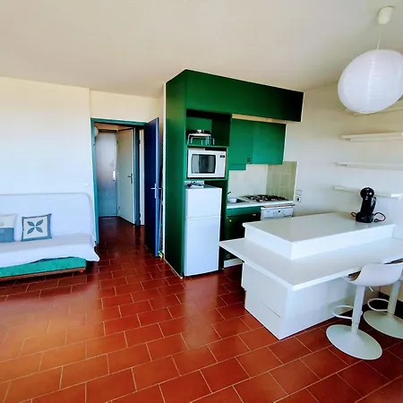 As24986-studio Cabine Direct Sur Plage, Vue Mer, Parking *